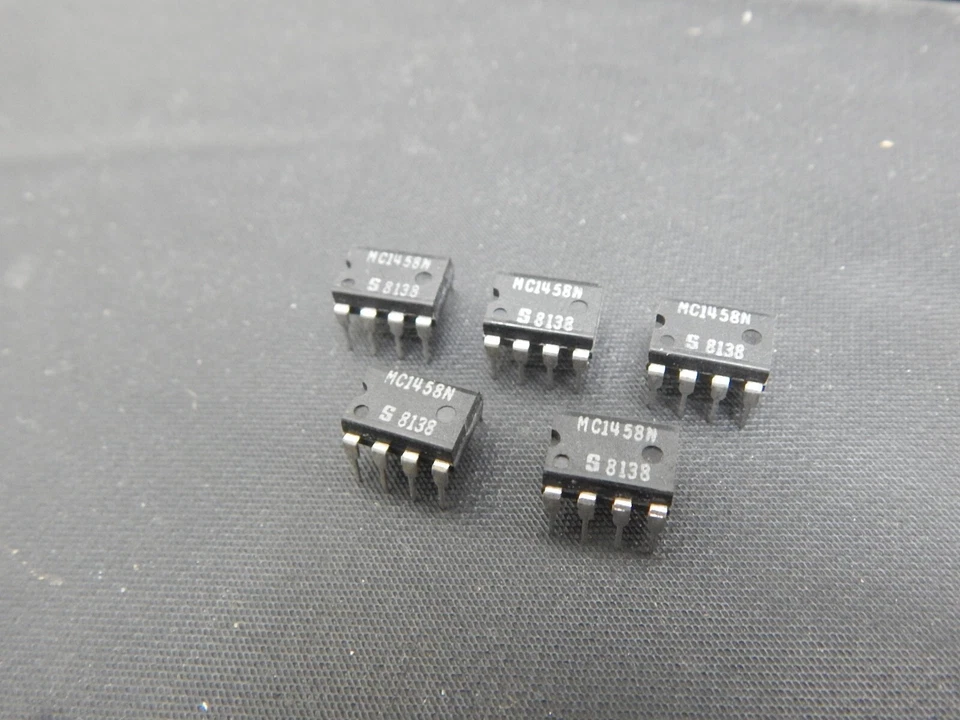 SIGNETICS MC1458N ДВОЙНОЙ ОПЕРАЦИОННЫЙ УСИЛИТЕЛЬ 8 PIN DIP IC - ЛОТ ИЗ 5 IC - США БЫСТРАЯ ДОСТАВКА - Изображение 1 из 1