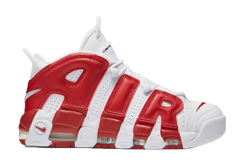 Nike Air More Uptempo White Red for Sale | Authenticity