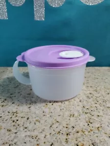 Tupperware Crystalwave Plus soup mug microwavable 2 cup Sheer Lilic Purple “ - Picture 1 of 1
