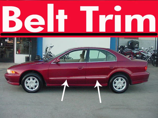 For Mitsubishi GALANT CHROME SIDE BELT TRIM DOOR MOLDING 1996 - 2003 - Image 1 of 1