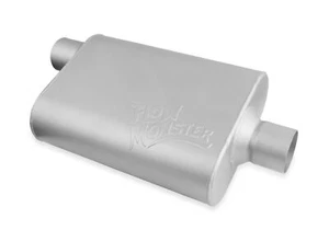 Flowmaster Flowmonster 2-Chamber Muffler 2.50 Offset Inlet Silver 42541-FM - Picture 1 of 1
