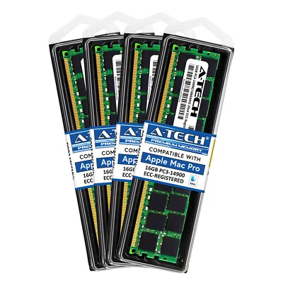 64GB KIT 4X 16GB PC3-14900 ME253LL/A ECC REGISTERED APPLE Mac Pro MEMORY RAM - Image 1 of 4