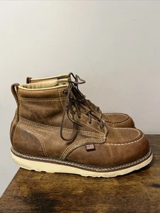 Carolina 6" AMP Hombres Talla 11EE ANCHO Punta Suave Cuero Marrón Botas de Trabajo CA7011 EE. UU. - Imagen 1 de 11