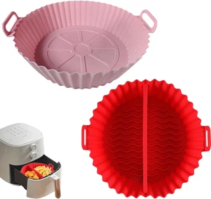 Generic Silicone Air Fryer Liners Reusable, Round, 2 Pack, Separated Type, Sp... - Picture 1 of 14