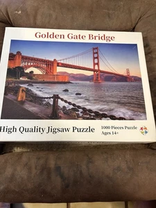 Colección de rompecabezas Golden Gate Bridge de alta calidad 1000 piezas con hermoso póster - Imagen 1 de 11