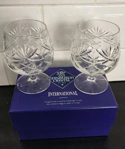 Boxed pair Edinburgh Crystal Internationall - Picture 1 of 6