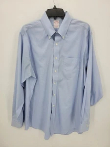 Brooks Brothers Hemd Herren 16,5-35 Blau Micro Check Traditional Fit Langarm - Bild 1 von 9