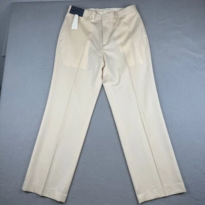 Polo Ralph Lauren Pants Mens 34x32 Ivory Concorde Wool Trousers Suit NWT READ - Image 1 of 4