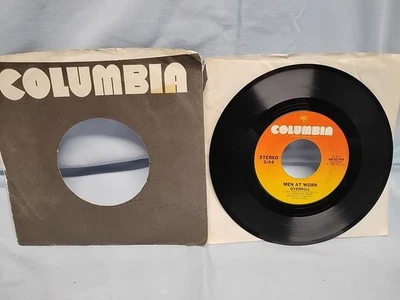 Men At Work Overkill / Till the Money Runs Out 45 RPM Columbia 38-03795 1983 - Image 1 of 3