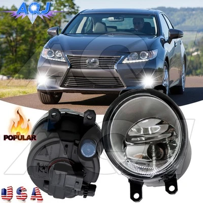 Par de luces antiniebla LED blancas para parachoques luces de conducción para Lexus ES300h 2013-2018 Foto 1 de 4