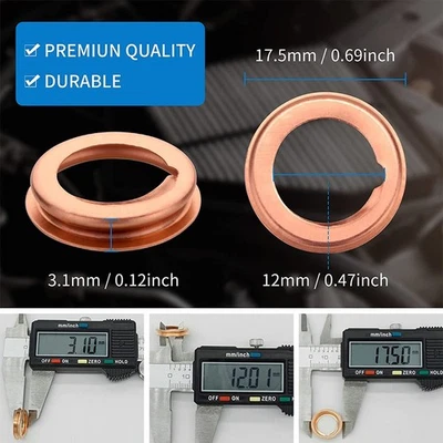 Easy Installation Copper Washer Plate for Nissan Qichen Car Oil Pan Set of 10 - Image 1 of 4