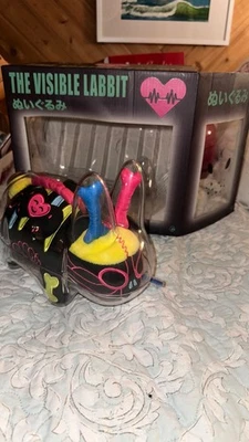 Frank Kozik x Kidrobot Smorkin’ Labbit w/ Box  visible neon - Image 1 of 2
