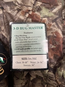 Red Head Camouflage RealTree Hunting 3D Leaf bug master Hooded am/m - Picture 1 of 7