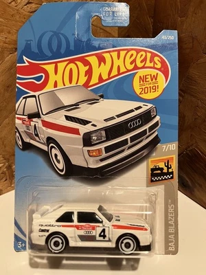 Hot Wheels '84 Audi Sport Quattro White 2019 Long Card Baja Blazers 7/10⭐️🌟 - Image 1 of 4