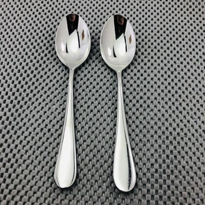 SASAKI Vignelli BASIC Glossy Stainless Korea Flatware Teaspoon - 2 Lot - Picture 1 of 5