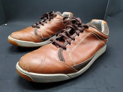 Zapatos de golf Footjoy sin clavos contorno informales de cuero marrón para hombre 9,5 N 54222 Foto 1 de 4