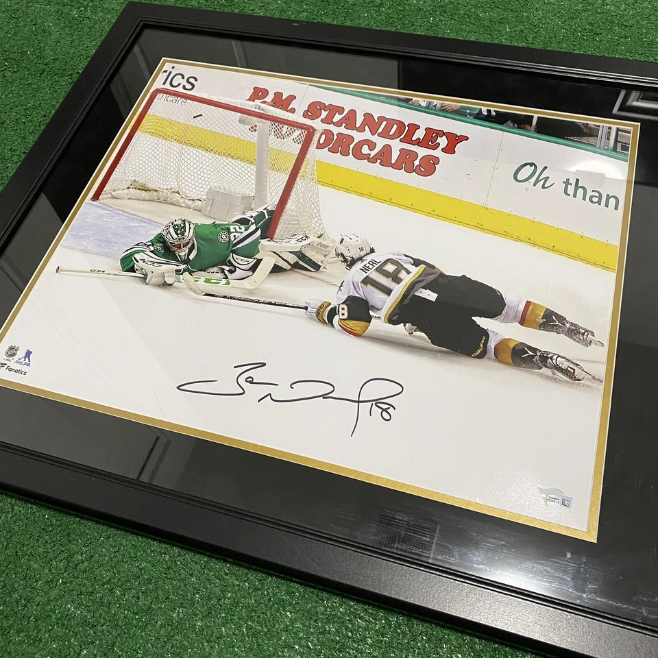 James Neal Vegas Golden Knights Autograph FRAMED (Fanatics COA) - Image 1 of 4