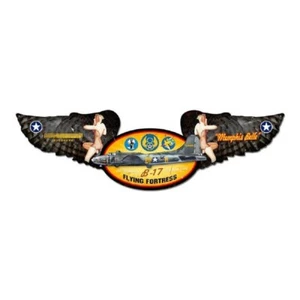 Vintage Sign Company Memphis Belle Winged Steel Sign - Picture 1 of 1