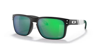 OAKLEY NFL Holbrook Sunglasses NY JETS OO9102-S655 Matte Black W/ PRIZM Jade - Image 1 of 4
