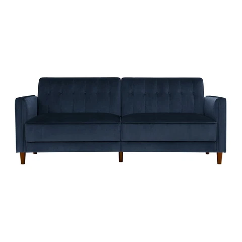 Mercury Row Nia Pin Sleeper - Dark Royal Blue Velvet  MSRP $879.99 Cover