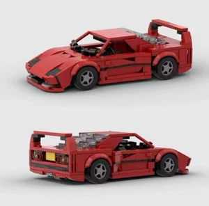 Ferrari F40 | Rosso | Set di mattoncini da costruzione MOC - 360 pezzi - Foto 1 di 7
