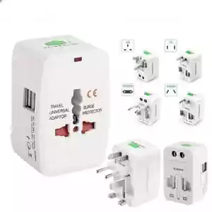 Adaptador de enchufe universal EU US UK AU CN a Reino Unido tipo G convertidor de enchufe de viaje - Imagen 1 de 8