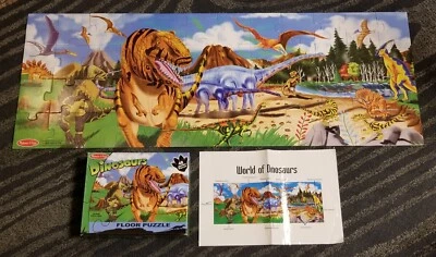 Динозавры Мелисса и Даг 48 шт. напольная головоломка 442 в комплекте в коробке - Изображение 1 из 3