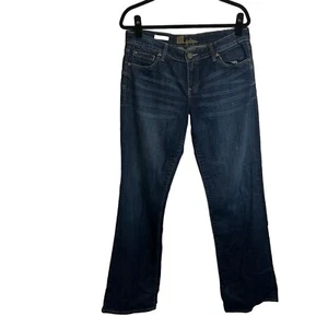 Kut From the Kloth Jeans Women's Size 8 Jackie Boot Cut Dark Wash Mid Rise - Picture 1 of 11