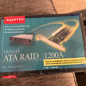 Adaptec ATA RAID 1200A 32-BIT PCI 2-CHANNEL ATA/100 RAID CARD AAR-1200A KIT NEW - Picture 1 of 3