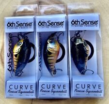 6th Sense (Lot of 3) Curve Finesse Squarebill Crankbaits, Fast Free Shipping!