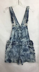 Justice Blue Jean Romper Shorts Juniors Size 18 Light Blue - Picture 1 of 11