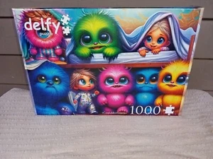 Delfy / JaCaRou Cool Monsters 1000 Piece Jigsaw Puzzle New Sealed - Picture 1 of 7