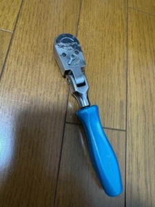Snap-on Tools Blue 3/8" Drive Stubby Length Flex Ratchet - Picture 1 of 5