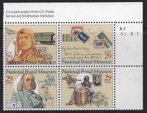 US #2779-2782 29¢ National Postal Museum UR Plate Block 1993 MNH - Picture 1 of 1