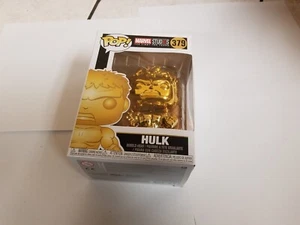 Funko Pop Marvel Studios Gold Chrome Hulk 379 Neu - Bild 1 von 1