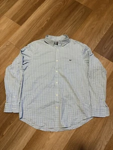 Vineyard Vines Button Down Hemd Herren L Slim Fit blau gestreift - Bild 1 von 5