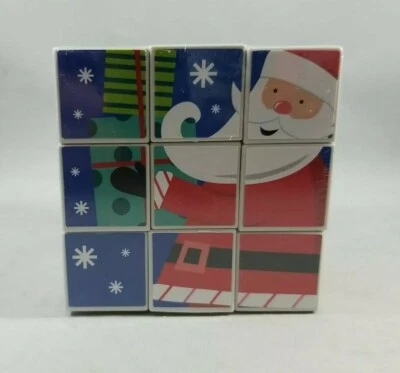 Cubo quebra-cabeça 3D Natal feriado design diferente em 6 lados desafio NOVO - Imagem 1 de 4