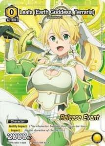 Leafa Earth Goddess Terraria Release Promo - UEPR/SAO-1-026 NM - Union Arena - Foto 1 di 1
