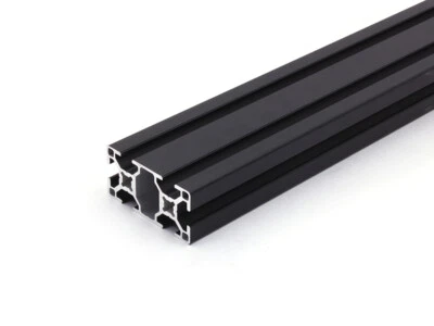 DOLD MECHATRONIK Perfil de aluminio negro 30x60 L tipo B ranura 8 fácil (23,90€/m,min.1€)