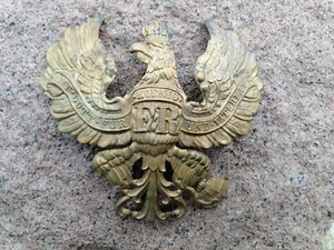 WWl WW1 Germany Pickelhaube Helmet-Original Prussian Frontplate (1295) - Picture 1 of 4