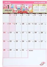Sanrio Character Hello Kitty Writing Wall Calendar Diary 2024 New Japan