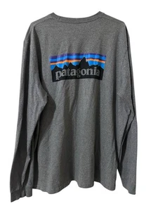 Patagonia Responsibili-tee Long Sleeve Shirt Heather Gray Mens Size 2XL - Picture 1 of 5