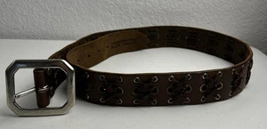 Cintura vintage Jeff Gallea fatta a mano in pelle pieno fiore grande - Foto 1 di 6