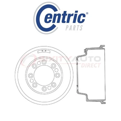 Centric C-TEK Brake Drum for 1987-1997 Ford F-350 4.9L 5.0L 5.8L 6.9L 7.3L vj Foto 1 de 4