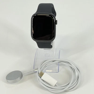 Apple Watch (Series 11) 46mm Jet Black Aluminum (GPS) w/ Black Sport - Excellent - Image 1 of 4