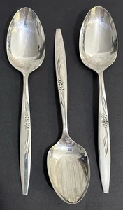 Oneida Community Silverplate INCANTESIMO ROSA GENTILE - Cucchiaio da portata - Lotto di 3 - Foto 1 di 6