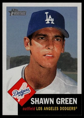 2002 Topps Heritage #236 Shawn Green Los Angeles Dodgers Foto 1 de 2