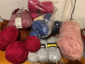 Wolle Konvolut 2200 g Paket Strickgarn stricken Garn - Bild 1 von 8