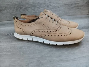 Scarpa da ginnastica Cole Haan Zerogrand Grand.OS da donna 11B in pelle marrone con punta alare - Foto 1 di 11