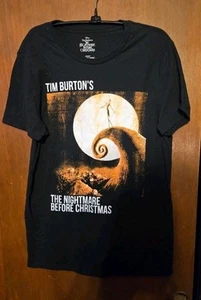 Disney Tim Burton Nightmare Before Christmas Jack Skellington T-shirt Medium - Picture 1 of 4